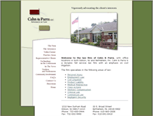 Tablet Screenshot of cahnparralaw.com
